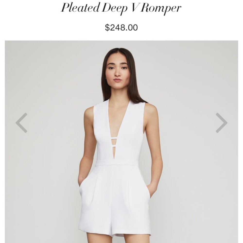 WHITE BCBGMAXAZRIA ROMPER !!!